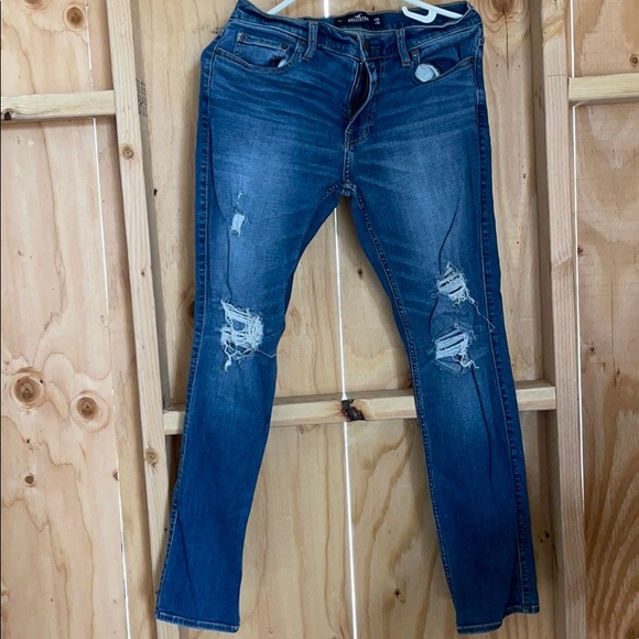 Hollister Denim - Hollister ripped skinny fit advanced stretch
